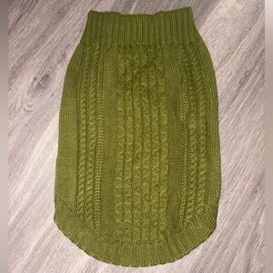 Olive Green Dog Sweater